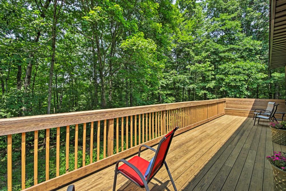 Camp Monroe in Bloomington with Deck and Views!